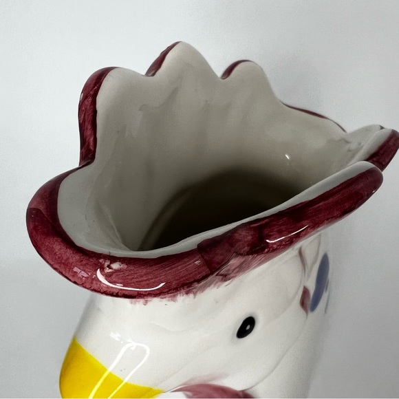 Vintage Hen Ceramic Hand Painted Pitcher FWC Made In Thailand - Picture 9 of 15